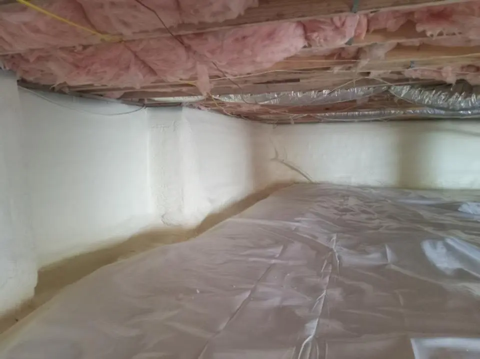 Crawl space encapsulation with closed-cell spray foam for Roof Maintenance in Margate